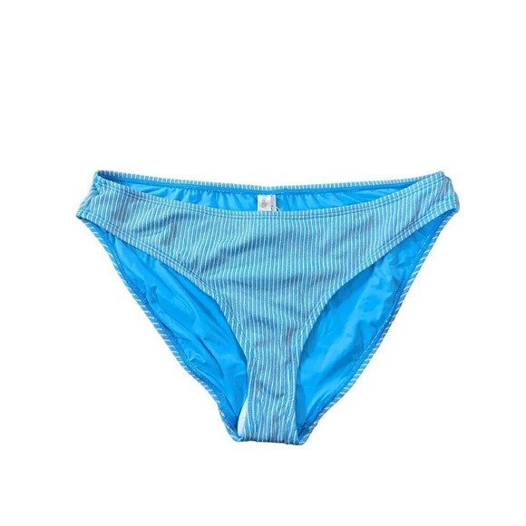 Andie Other - Mindy x Andie Swim The Bikini Bottom Splash Blue Size Large